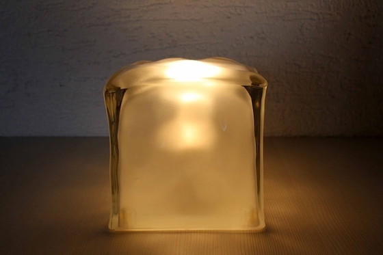 Image 1 of Iviken Glass Ice Cube Lamp Ikea 1990 Ice Cube Lamp