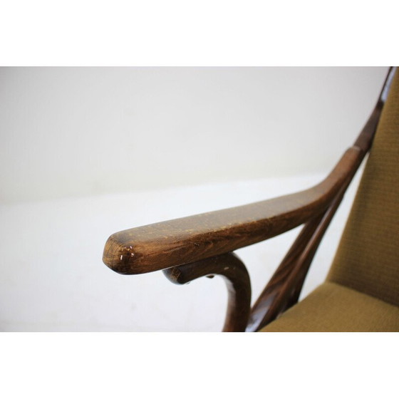 Image 1 of Fauteuil à bascule vintage, Tchécoslovaquie 1950