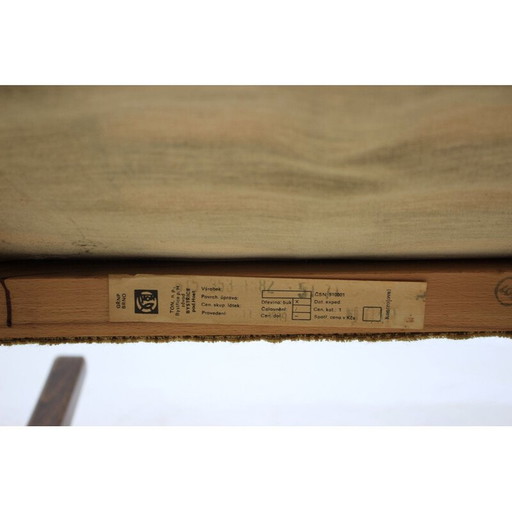 Fauteuil à bascule vintage, Tchécoslovaquie 1950