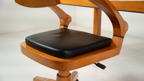 Image 1 of Bureau et chaise assortie Mid Century par Massimo Scolari pour Giorgetti, Italie, 1990S