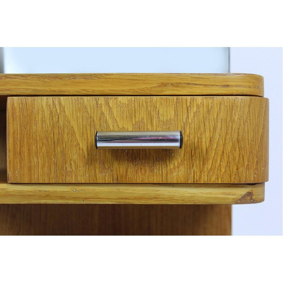 Image 1 of Coiffeuse Bauhaus vintage en acier tubulaire chromé, Tchécoslovaquie, années 1940