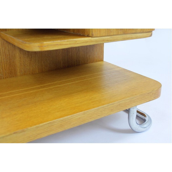 Image 1 of Coiffeuse Bauhaus vintage en acier tubulaire chromé, Tchécoslovaquie, années 1940