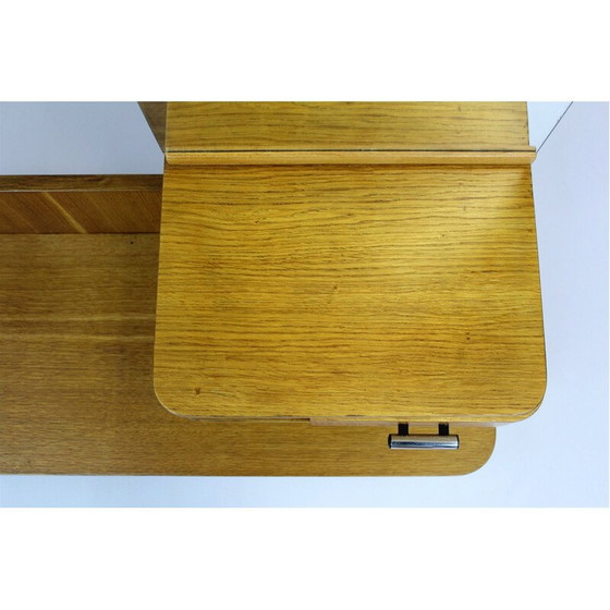 Image 1 of Coiffeuse Bauhaus vintage en acier tubulaire chromé, Tchécoslovaquie, années 1940