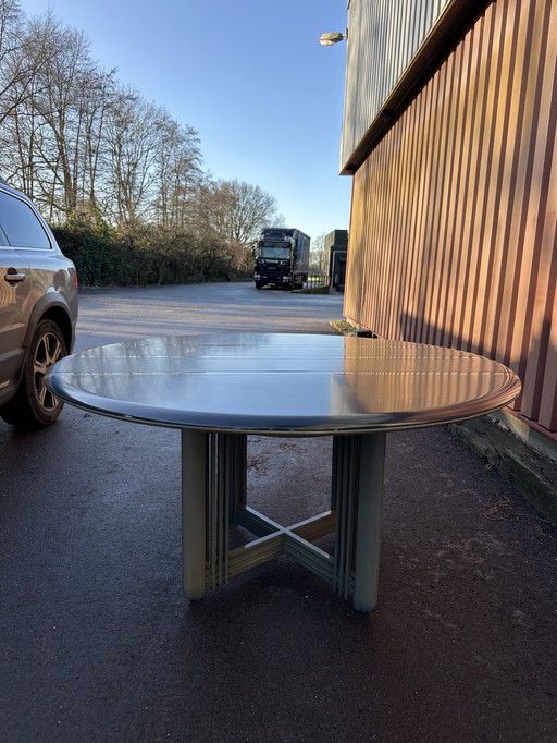 Table de salle à manger Giorgetti + 4 chaises de salle à manger Giorgetti en option