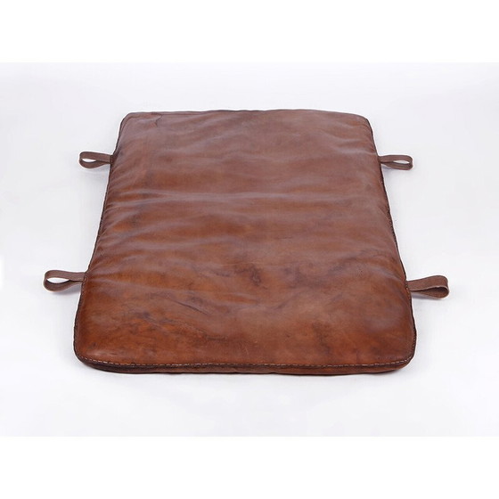 Image 1 of Tapis de gymnastique tchèque vintage en cuir D, années 1930