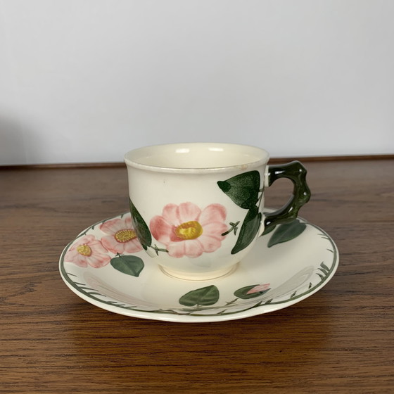 Image 1 of Ensemble de 6 tasses à café/thé + soucoupes et 1 théière/cafetière Villeroy & Boch, Wild Rose Modèle 1970