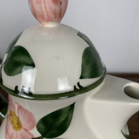 Image 1 of Ensemble de 6 tasses à café/thé + soucoupes et 1 théière/cafetière Villeroy & Boch, Wild Rose Modèle 1970