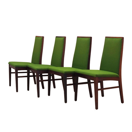 Image 1 of Ensemble de quatre chaises en bois de rose, design danois, années 1970, fabricant : Dyrlund