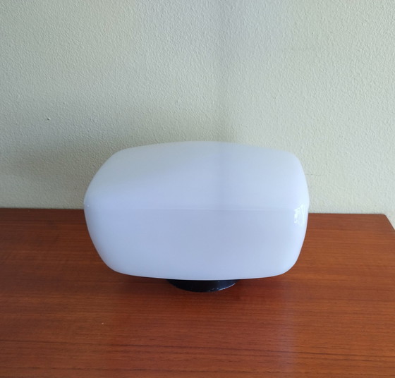 Image 1 of Plafonnier verre opale Bakélite - Vintage