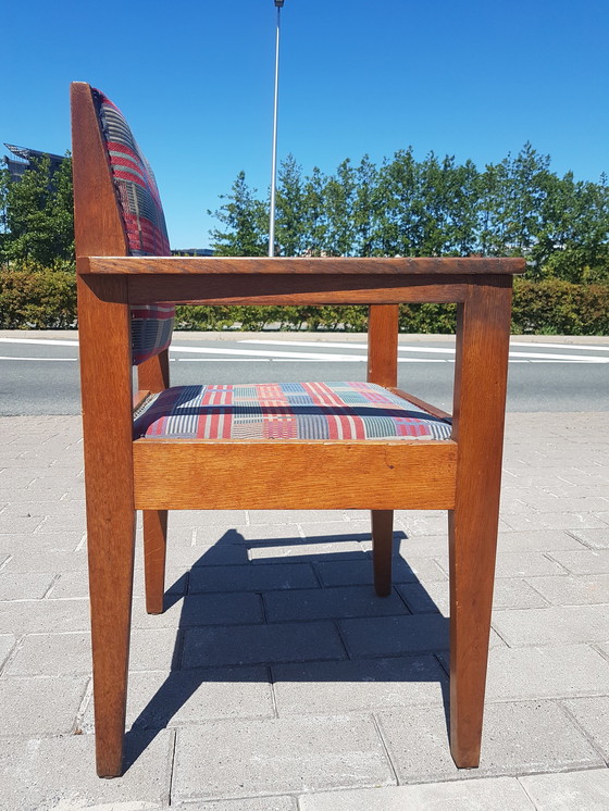 Image 1 of Ensemble de 8 fauteuils École d'Amsterdam Fa. Huizinga