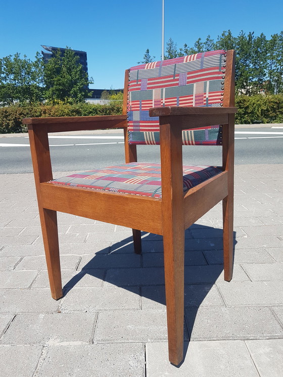 Image 1 of Ensemble de 8 fauteuils École d'Amsterdam Fa. Huizinga