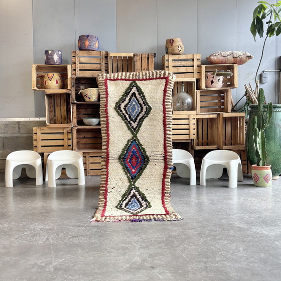 Image 1 of Petit tapis marocain en laine 80X180 Cm