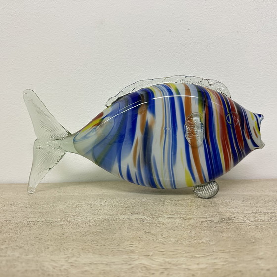 Image 1 of Sculpture de poisson en verre