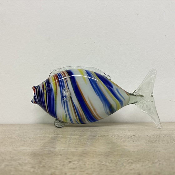 Image 1 of Sculpture de poisson en verre