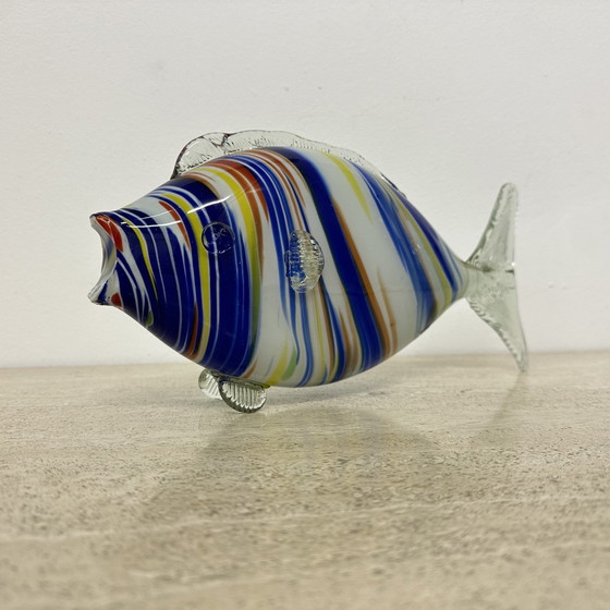 Image 1 of Sculpture de poisson en verre