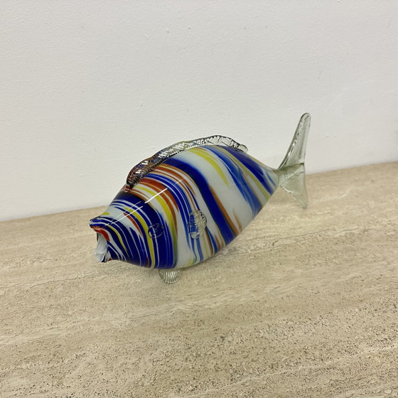 Image 1 of Sculpture de poisson en verre