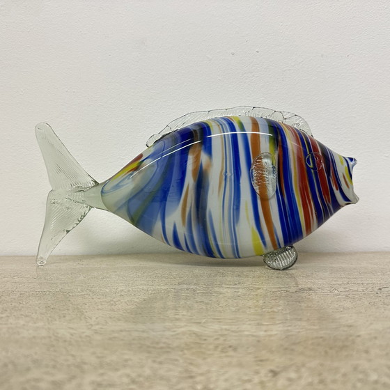 Image 1 of Sculpture de poisson en verre