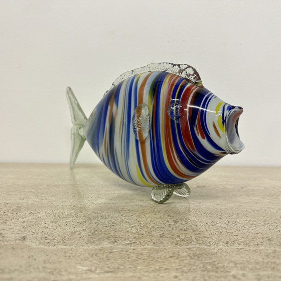 Image 1 of Sculpture de poisson en verre