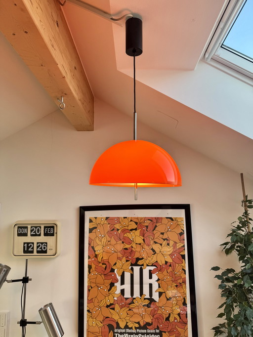 Rare lampe à suspension Wila Leuchten par Frank J. Bentler - 1960S Mcm Space Age Lighting