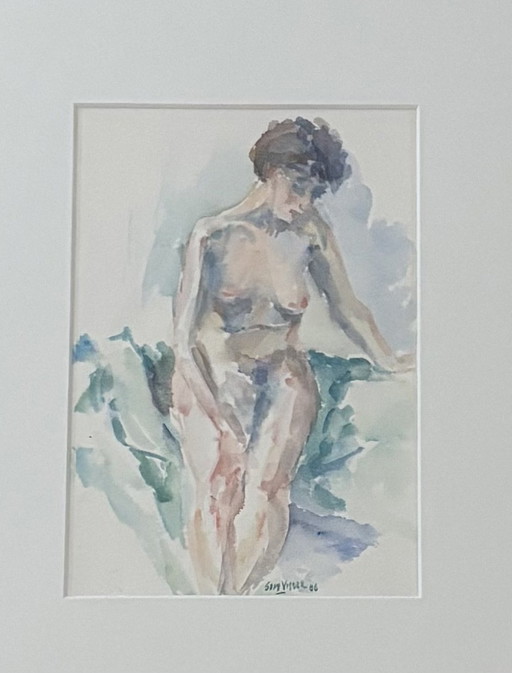 Aquarelle de l'artiste Sim Visser