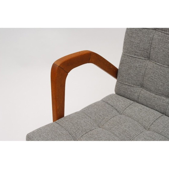 Image 1 of Fauteuil vintage en tissu gris de Vanek, 1950