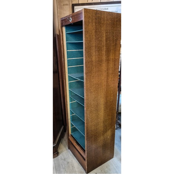 Image 1 of Classeur à rideaux vintage avec étagères amovibles