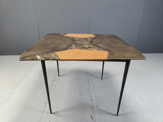 Image 1 of Table de salle à manger faite à la main, 1990S