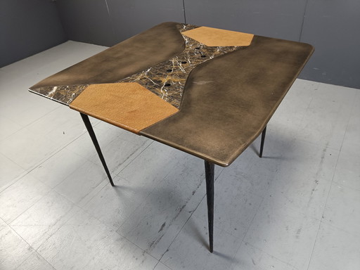 Table de salle à manger faite à la main, 1990S