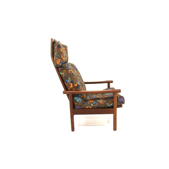 Image 1 of Fauteuil vintage "Neapel" en teck et coussin pour Möbel-Ikea, Suède 1960