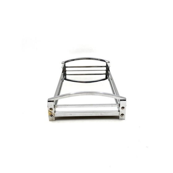 Image 1 of Plateau vintage en miroir de Jacques Adnet, France 1940-1950