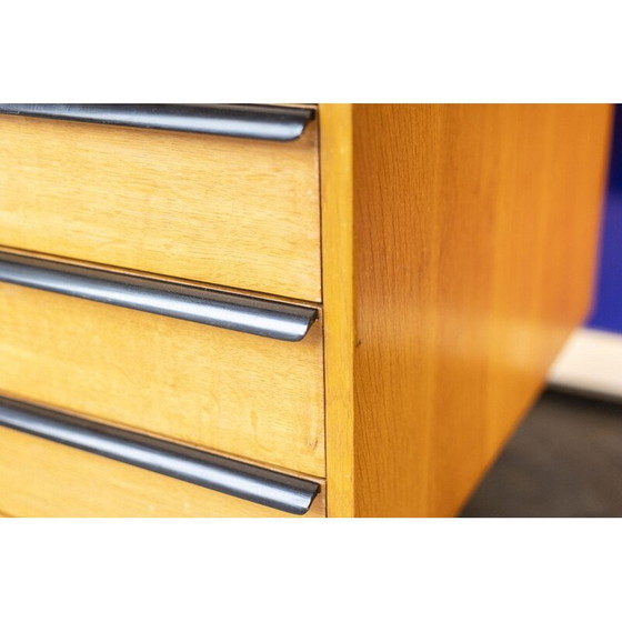 Image 1 of Bureau vintage en chêne et métal laqué, France 1970