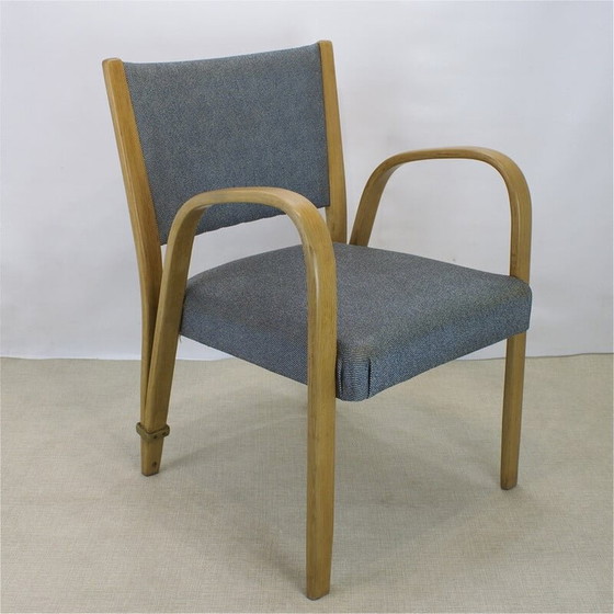 Image 1 of Fauteuil Vintage Bridge Bow Wood pour Hugues Steiner, 1950