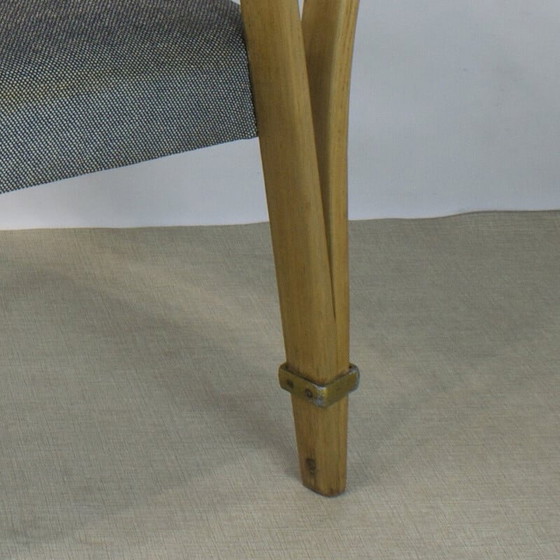 Image 1 of Fauteuil Vintage Bridge Bow Wood pour Hugues Steiner, 1950