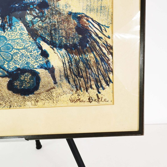 Image 1 of Lithographie vintage "Composition" de Grete Balle, Danemark 1972