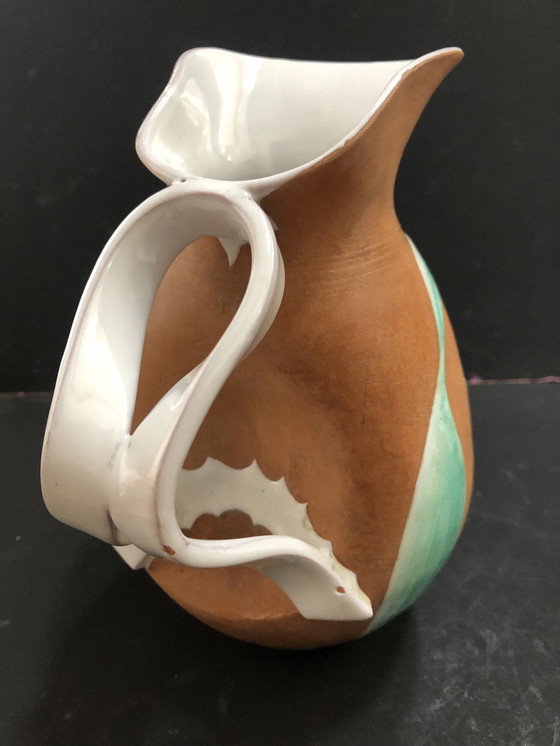 Image 1 of Vase Pichet Vintage En Céramique De Fiamma, Italy 