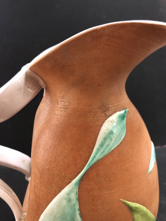Image 1 of Vase Pichet Vintage En Céramique De Fiamma, Italy 