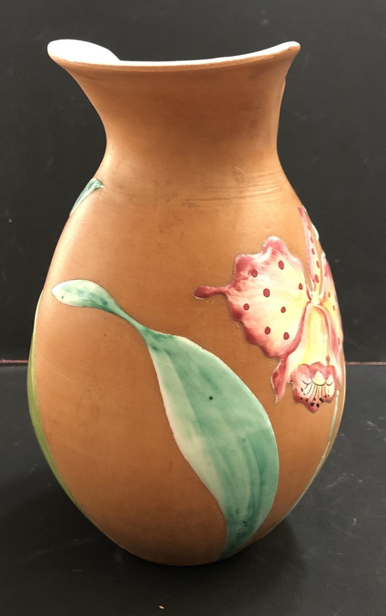 Image 1 of Vase Pichet Vintage En Céramique De Fiamma, Italy 