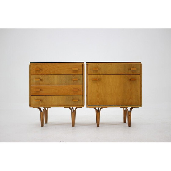 Image 1 of Paire de commodes vintage par Frantisek Mezulanik, Tchécoslovaquie 1960
