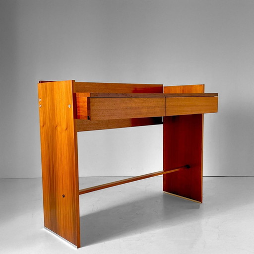 Bureau vintage en bois de rose pour Mim Roma, Italie 1970