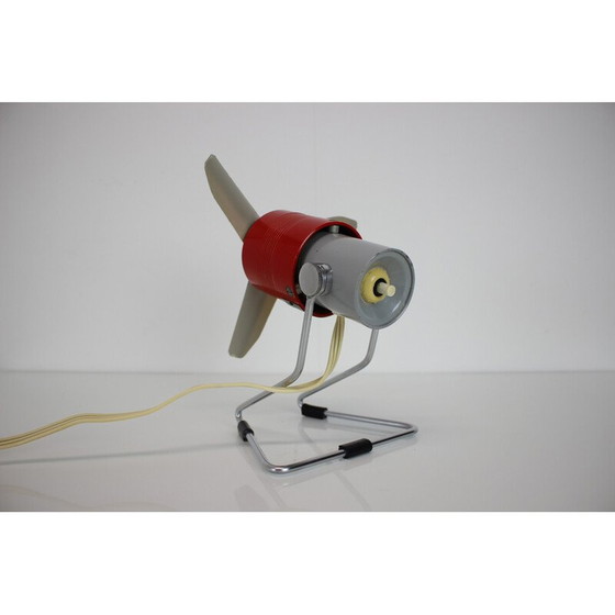 Image 1 of Ventilateur de table vintage en métal et plastique, Tchécoslovaquie 1960