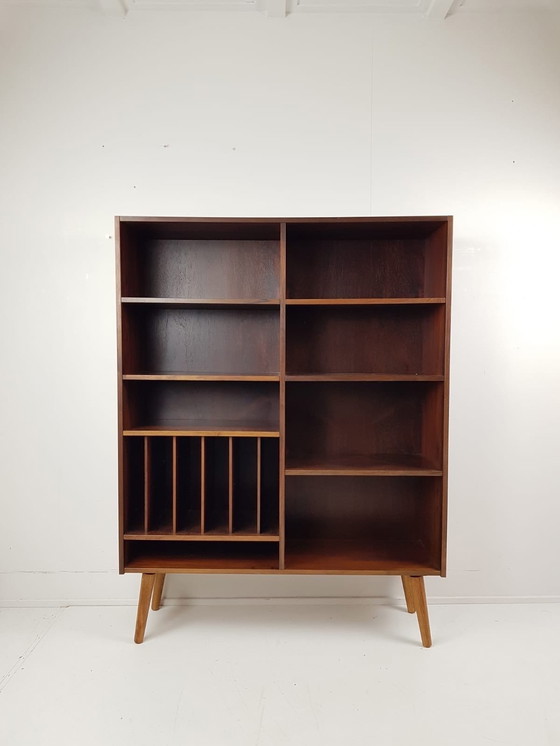 Image 1 of Vintage Danish Bookcase | LP Case Rosewood