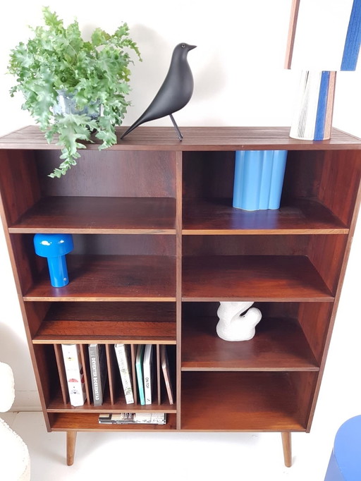 Vintage Danish Bookcase | LP Case Rosewood