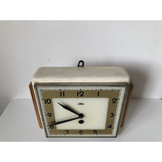 Image 1 of Horloge d'échecs vintage en bakélite, Tchécoslovaquie 1950
