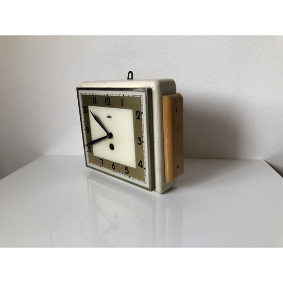 Image 1 of Horloge d'échecs vintage en bakélite, Tchécoslovaquie 1950