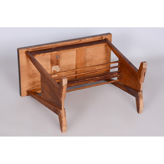 Image 1 of Table pliante vintage en chêne, Tchécoslovaquie 1950
