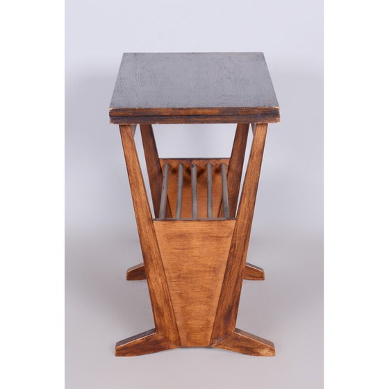 Image 1 of Table pliante vintage en chêne, Tchécoslovaquie 1950