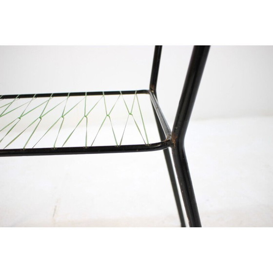 Image 1 of Table basse vintage en chêne et métal, tchèque 1960