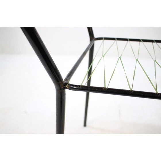 Image 1 of Table basse vintage en chêne et métal, tchèque 1960