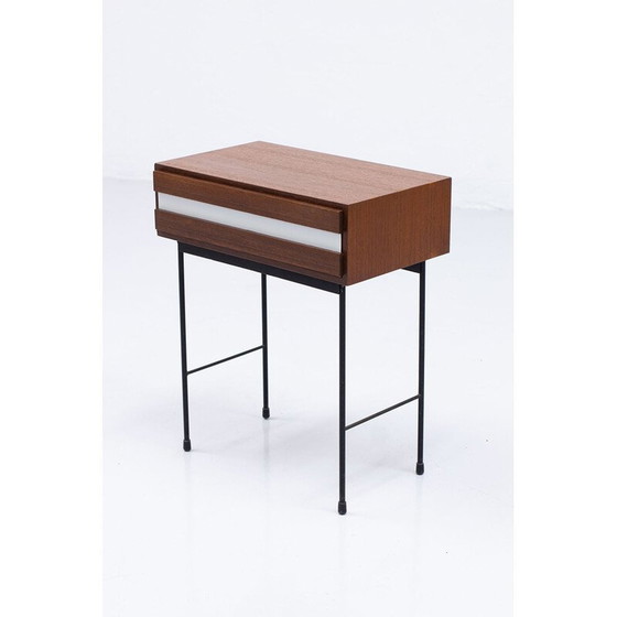 Image 1 of Table d'appoint vintage en teck et acrylique par Hans-Agne Jakobsson, Suède 1950