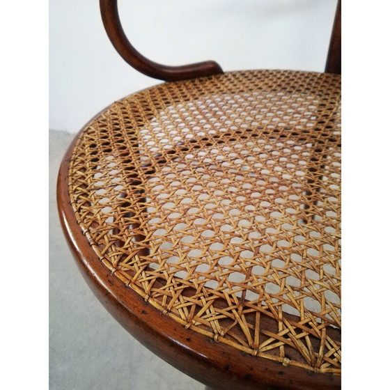Image 1 of Fauteuil Thonet vintage en bois de hêtre et paille, années 1900